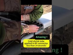 Tubo retrátil a frio para conectores RF