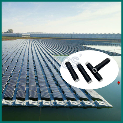 Tubo de encolhimento a frio EPDM preto para vedação de cabos em sistemas fotovoltaicos solares flutuantes