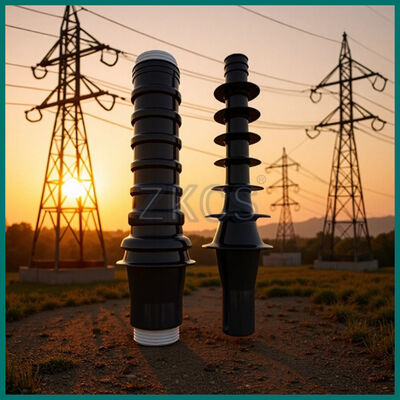 Terminação de cabo de encolhimento a frio com proteção UV e resistência à alta tensão