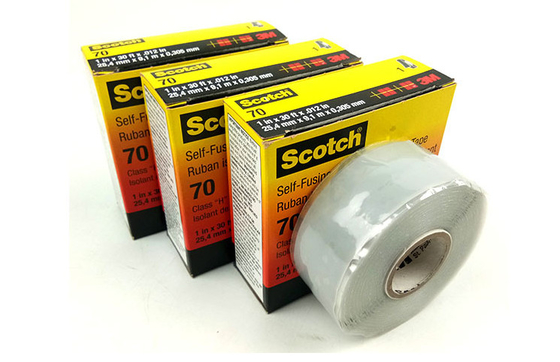 Fita elétrica de fusão 70 0.3mm de alta temperatura da borracha de silicone do auto