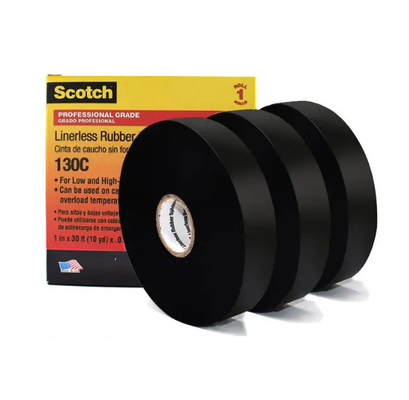 Isolação de borracha preta 130c da fita de emenda para 0.76mm elétricos