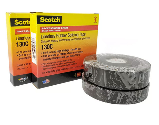 Isolação de borracha preta 130c da fita de emenda para 0.76mm elétricos