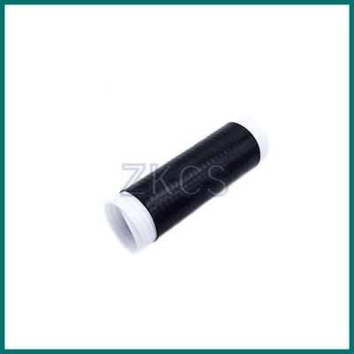 Tubo de silicone preto/cinzento para compressão a frio para jumper, cabeça e conector do jumper.