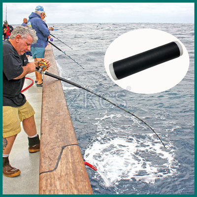 Tubos de encolhimento a frio EPDM é uma ótima idéia para a fixação de um agarre desgastado na vara de pesca