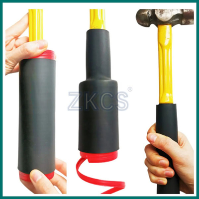 Tubo antiderrapante de textura antiderrapante, retráctil a frio, tubos antiderrapante de aderência EPDM para protecção de ferramentas de mão