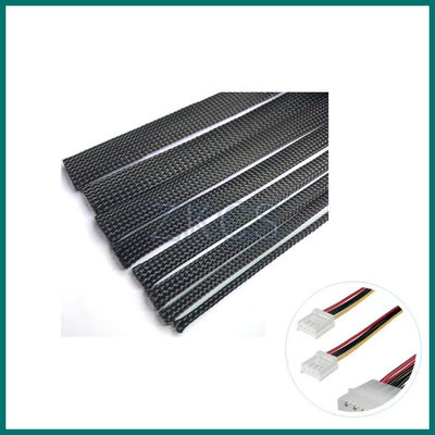 Boa manga trançada por cabo de PET expansível/manga trançada por telescópio/manga de fio trançado preto